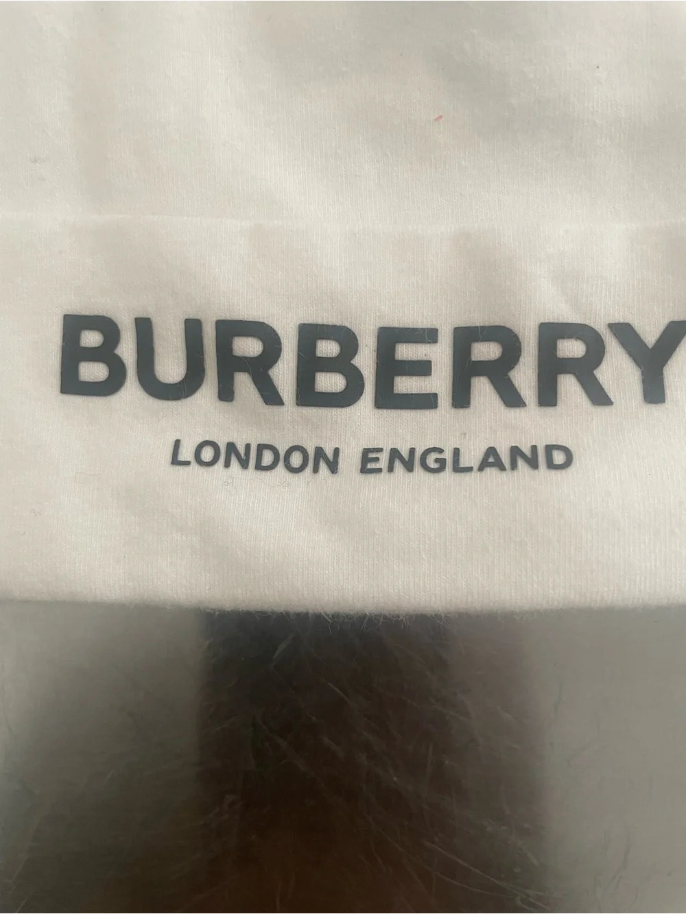 BURBERRY White Unisex Baby / Toddler Knot Hat With Logo - XXS